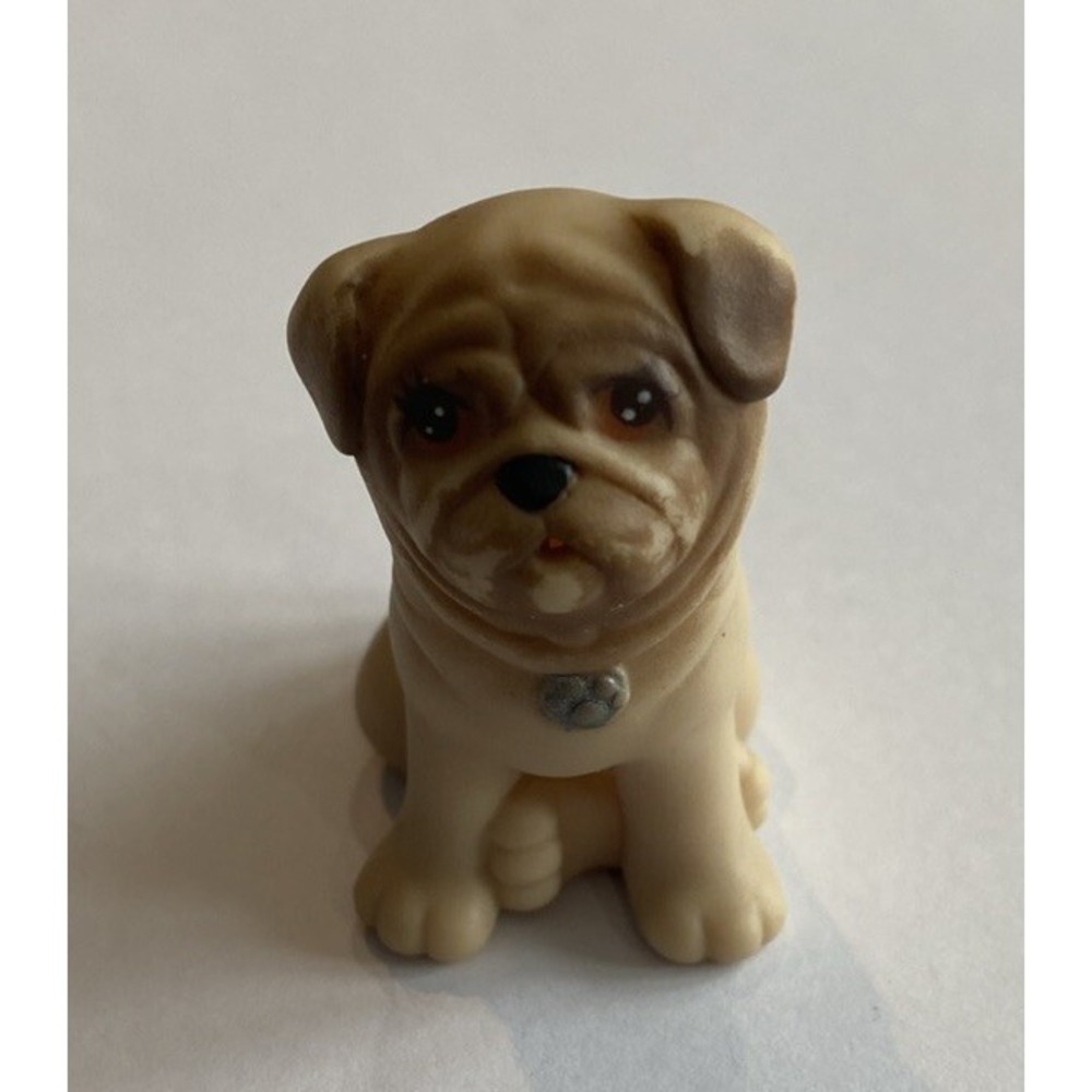 Vintage Littlest Pet Shop Splash Happy Puppies Bulldog Kenner 1993 LPS Dog